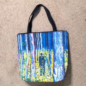 Van Gogh "Couple Walking in Forest" tote bag